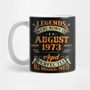 August 1973 Legend 50 Years Old 50th Birthday Gift Mug